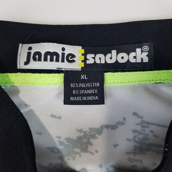 Jamie Sadock Shirt Womens XL Pink Black Ombre Sleeveless Golf Zip Top Athletic - Picture 3 of 8